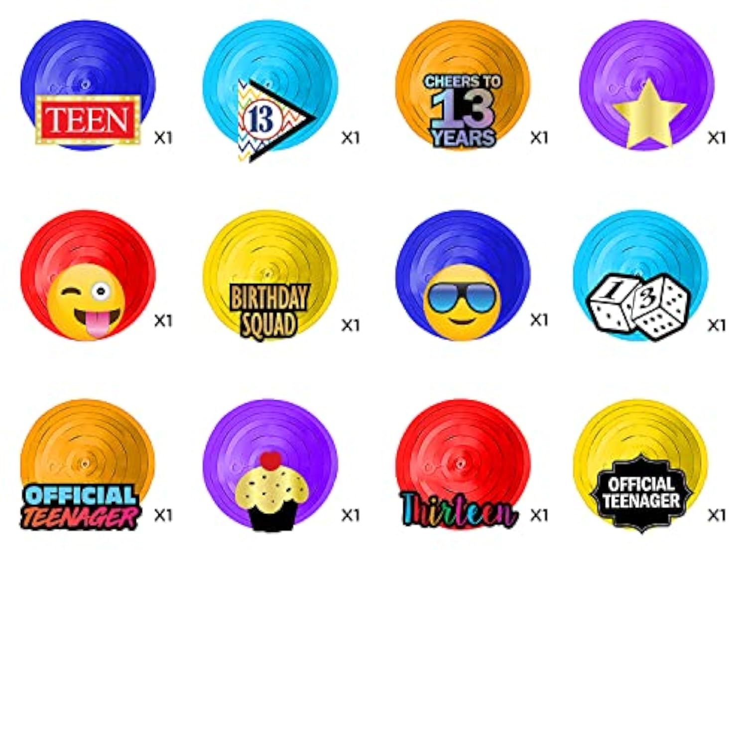 13th Birthday Hanging Swirls – 28pcs Fun Party Decorations & Favors for Teens’ Big Day