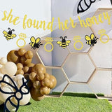 Bee Bridal Shower Decorations She Found Her Honey Banner & Ring Garland