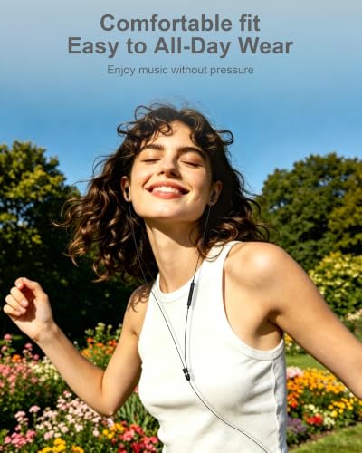 USB C Wired Headphones for  Galaxy S26 S25 A17, Wired Earbuds USBC with Microphone Ear Buds for iPhone 17 16 Pro Max Air, in-Ear Earphones