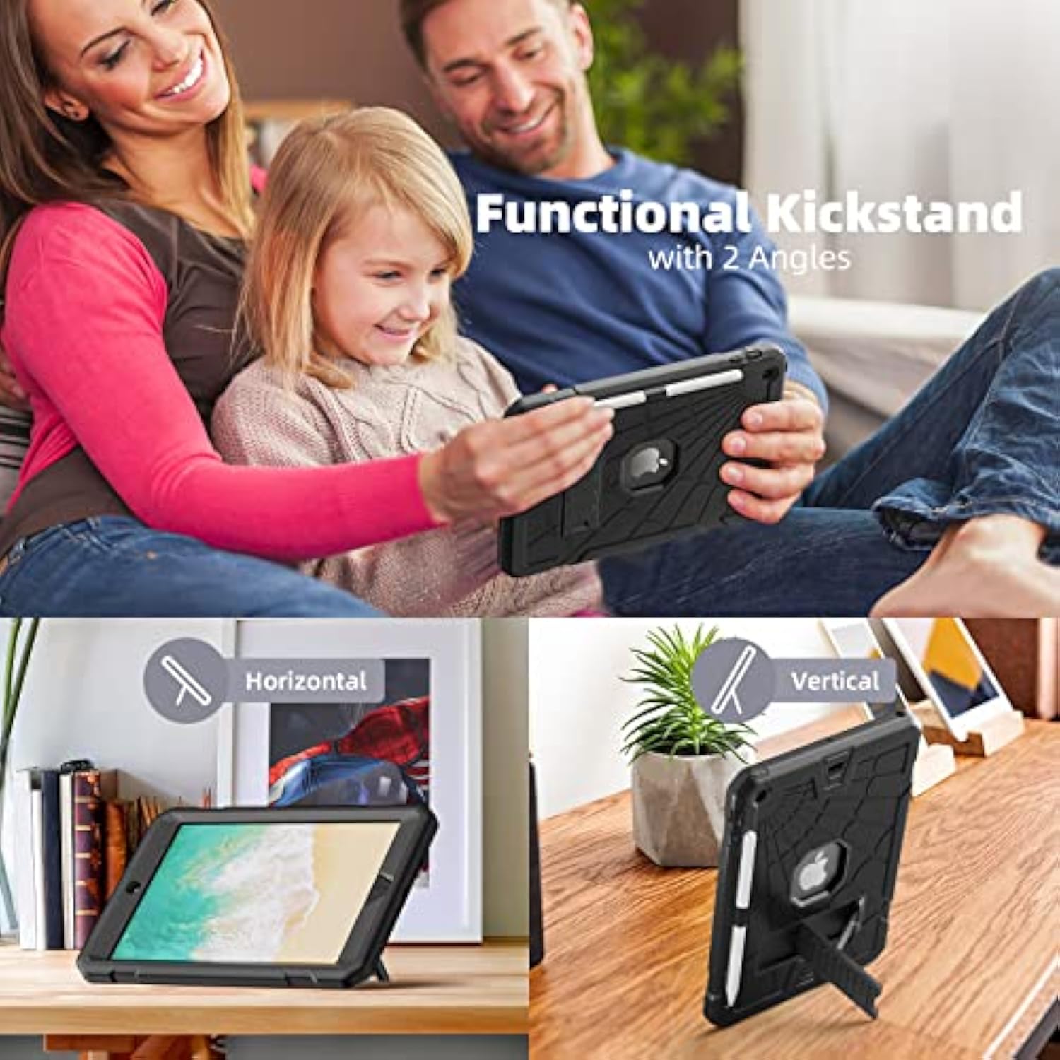 Ipad 5Th 6Th Generation Case 9.7" For Kids With Glass Screen Protector | Ipad