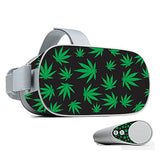 Mightyskins Skin Compatible With Oculus Go Mobile Vr - Marijuana | Protective, Durable, And Unique Vinyl Decal Wrap Cover | Easy To Apply, Remove, And Change Styles | Made In The Usa