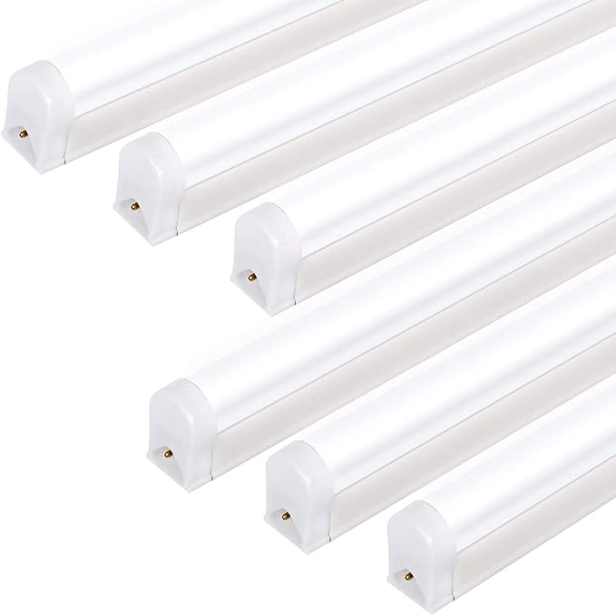 6 Pack 4FT LED Shop Lights 30W 4500LM Tunable Garage Ceiling Lighting for Workshop Warehouse Basement