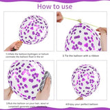 50Pcs 12 Inch Pink Purple Balloons: Metallic & Confetti, Party Balloons For Birthday, Wedding, Baby Shower, Unisex Adults & Children
