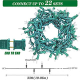 100 Led Christmas Twinkle Lights, 25 Of 100 Lights Twinkle, 33Ft Mini Christmas String Lights For Indoor & Outdoor, Conn