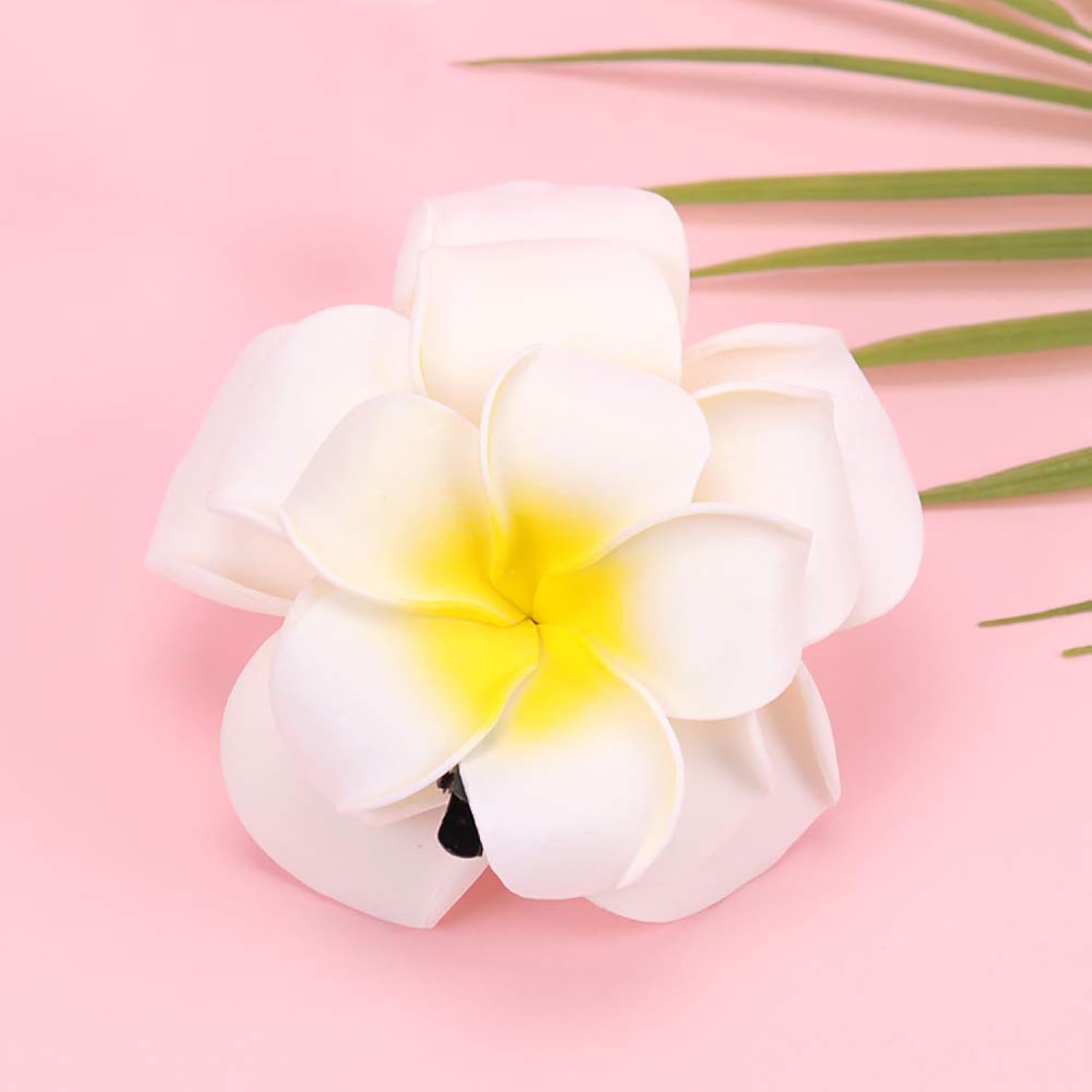 50 Pcs Frangipani Decorative Flower Artificial Foam Plumeria Flowers For Diy Party Wedding Decoration Home Decor (7Cm)