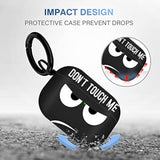 For Airpods Pro 2Nd Generation Case 2022, Don'T Touch Me For Airpods Pro 2 Cover With Keychain Soft Cute Shockproof Cover For Women Men Compatible Apple Airpod Pro 2, Black