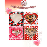 Valentine Bakery Box With Original Unique Design 60Packs 6X6X3 Cookie Boxes Pastry Box For Valentine'S Day