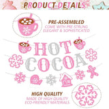 Hot Cocoa Banner Christmas Hot Chocolate Bar Winter Holiday Party Decorations