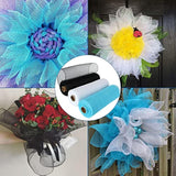 6 Rolls Poly Burlap Mesh 10 Inches Deco Mesh Ribbon 60 Yards Mesh For