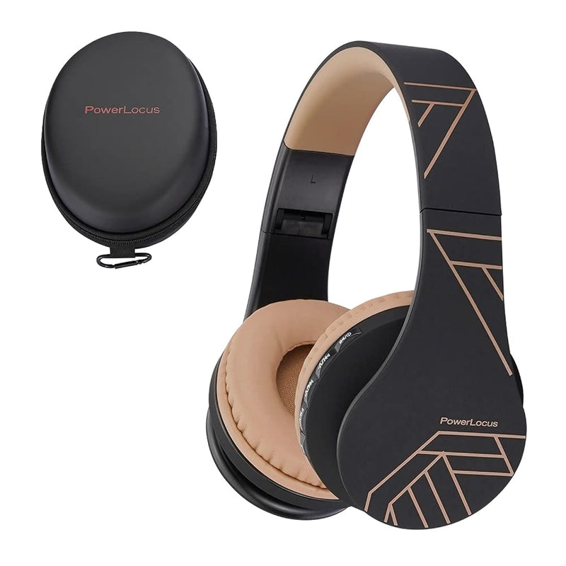 PowerLocus Bluetooth Headphones Over Ear, Wireless Headphones Foldable, Hi-Fi