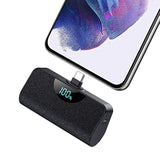 Mini Portable Charger Usb-C Power Bank 5200Mah,Ultra Compact Lcd Display Battery Pack Backup Charger Compatible With Iphone 16/16 Plus/16 Pro/16 Pro Max/15 Series,Samsung S22/S23, Android Phones Etc