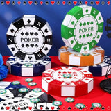 12 Pcs Large Poker Chip Favor Boxes 9 Inch Casino Themed Party Decorations Giant Chip Table Centerpiece For Game Night New Year Prom Casino Birthday Party Supplies