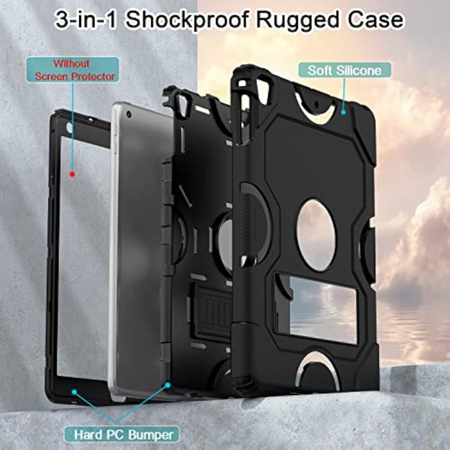 Case For Ipad 6Th/5Th Generation (9.7 Inch, 2018/2017 Model),Ipad Air 2 & 1St