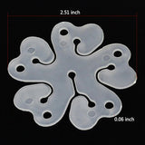 50 Pcs Portable Flower Shape Balloon Clips Holder For Wedding Event Decorations Birthday Party Supplies