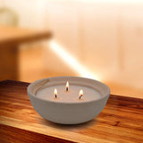 Citronella Candles In Coarse Pottery Container, Natural Soy Wax Candle Outdoor And Indoor