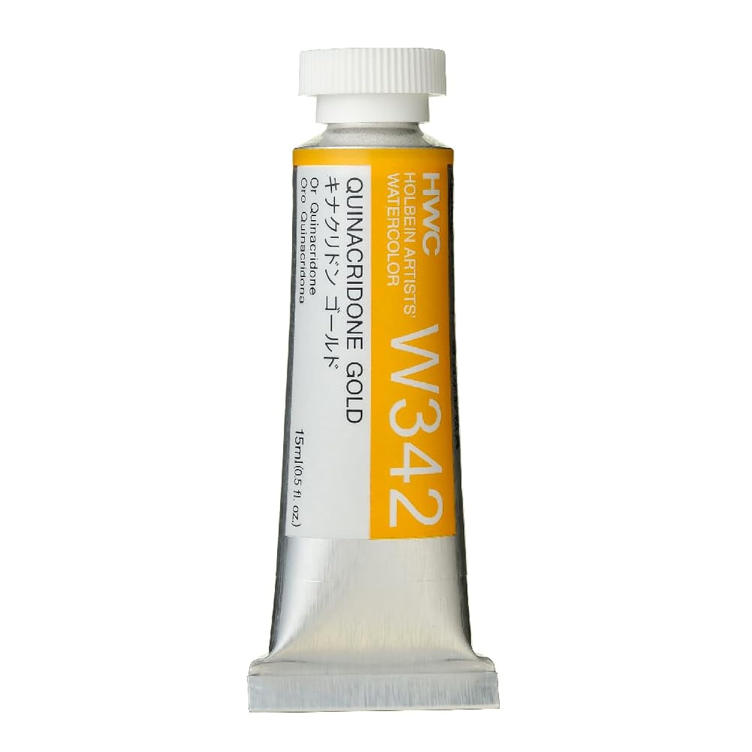 Holbein Artist Watercolor, 15ml tube, Quinacridone Gold (W342)