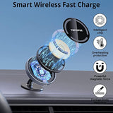 Magnetic Wireless Car Charger Mount Compatible With Magsafe Iphone14 /Iphone 13/ Iphone 12/12 Mini/12 Pro/12 Pro Max, 15W Fast Charging Air Vent Magnet Accessories Car Phone Holder