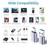 Usb To Usb C Adapter 4 Pack, 2*Type C Female To A Male Charger Converter & 2*Usb C Male To Usb 3.0 Female For Apple Watch Iphone 15 Pro Max 14 13 12,Airpods Ultra 8 9 Samsung, Otg Adapt Usb To Usb C