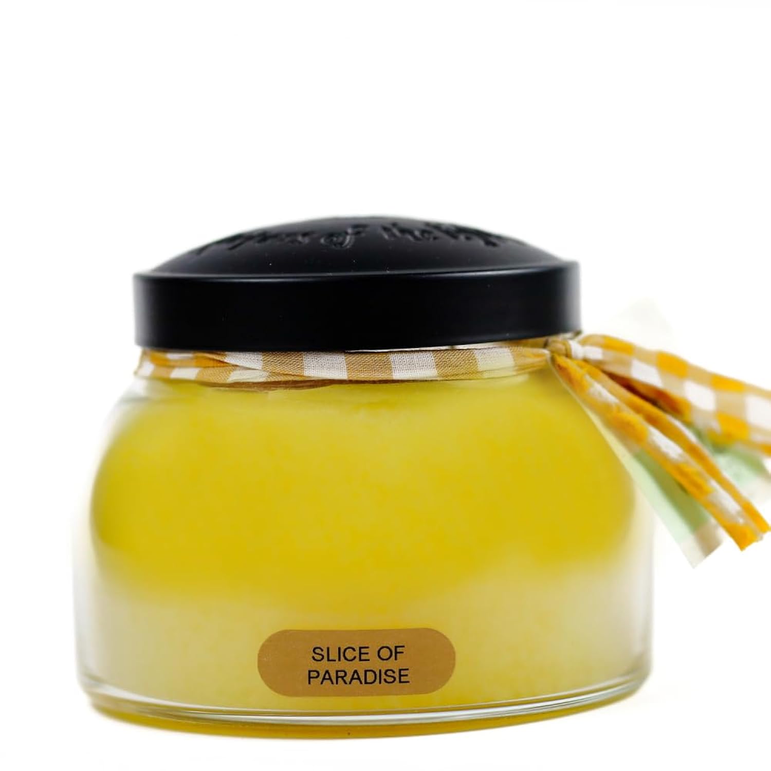 A Cheerful Giver - Slice Of Paradise Mama Scented Glass Jar Candle (22oz) with Lid & True to Life Fragrance Made in USA