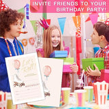 Let'S Roll?Birthday Invitations, Roller Skate & Balloon Birthday Party Invite Cards For Boys & Girls - 20 Double Side Fill-In Invites With Envelopes, Party Favor & Decorations - 17