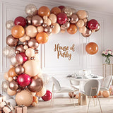 Burgundy Rose Gold Balloon Arch Kit: Birthday Party Decorations