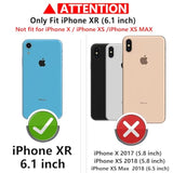 For Iphone Xr Case,With Camera Lens Cover Hd Screen Protector,[Military Grade] Ring Car Mount Kickstand Hybrid Hard Pc Soft Tpu Shockproof Protective Case For Iphone Xr-Blue