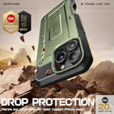 SUPCASE Unicorn Beetle Pro Case with Screen Protector, Built-in Stand & Belt-Clip, Military-Grade Protection, Full Body Heavy Duty Phone Case for iPhone 16 Pro 6.3'' 2024, Green