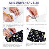15.6 Inches Laptop Skin Sticker Netbook Universal Reusable Protector Cover Decal Fits 13 13.3 14 15 15.4 15.6 Inch Laptop Protector Notebook (Skeleton Frog)
