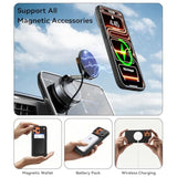 iPhone 17 Pro Max 6.9 Inch Case with Camera Cover, Hard PC Back & Soft Bumper, Protective & Slim Fit, Camera Protection Case Compatible with MagSafe, Black