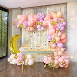 Two The Moon Balloons Arch Garland Girl Outer Space Party Decorations With Moon And Star Foil Balloons Pastel Pink Purple Balloon For Twinkle Little Star Baby Shower