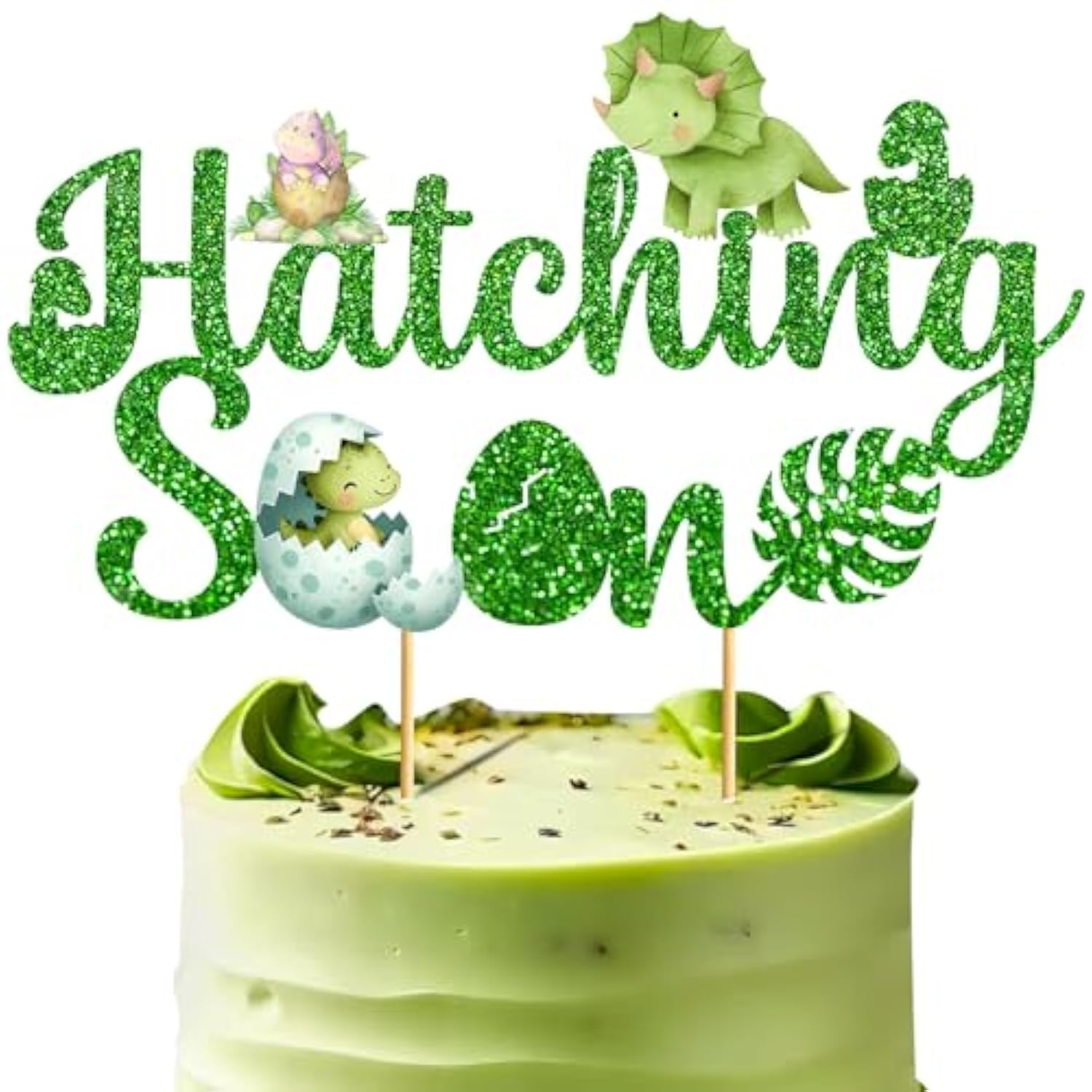 Hatching Soon Dinosaur Cake Topper Dinosaur Cake Decorations Hatching Soon Baby Shower Decorations Dinosaur Baby Shower Decorations