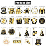 22pc Happy New Year Hanging Swirls Countdown Clock Ceiling Streamers 2026