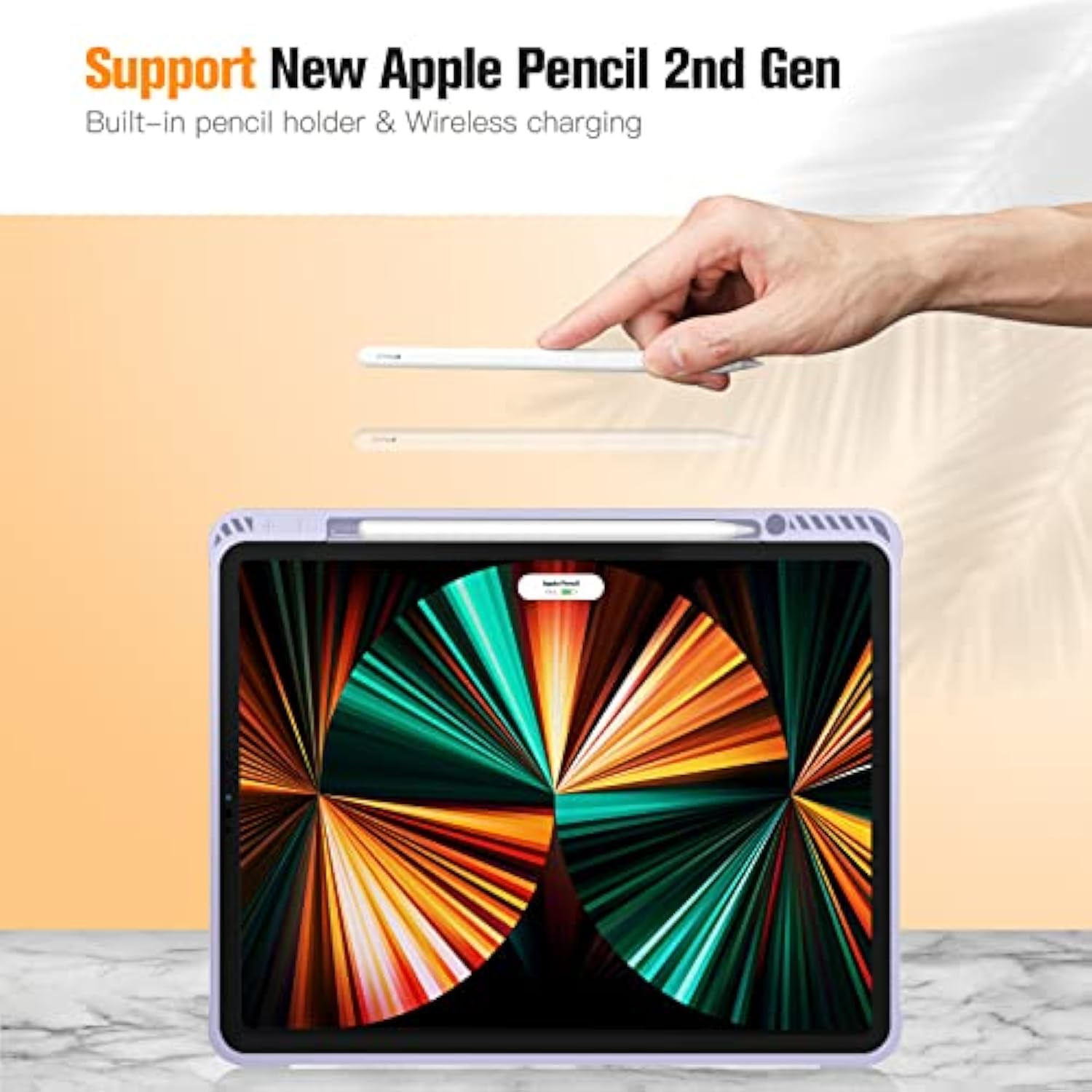 Fintie Case for iPad Pro 12.9-inch 6th Generation 2022, [Built-in Pencil Holde