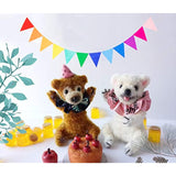Pre-Assembled Rainbow Banner Buntings, Felt Fabric Pennant Banner Multicolor For Birthday Or Classroom