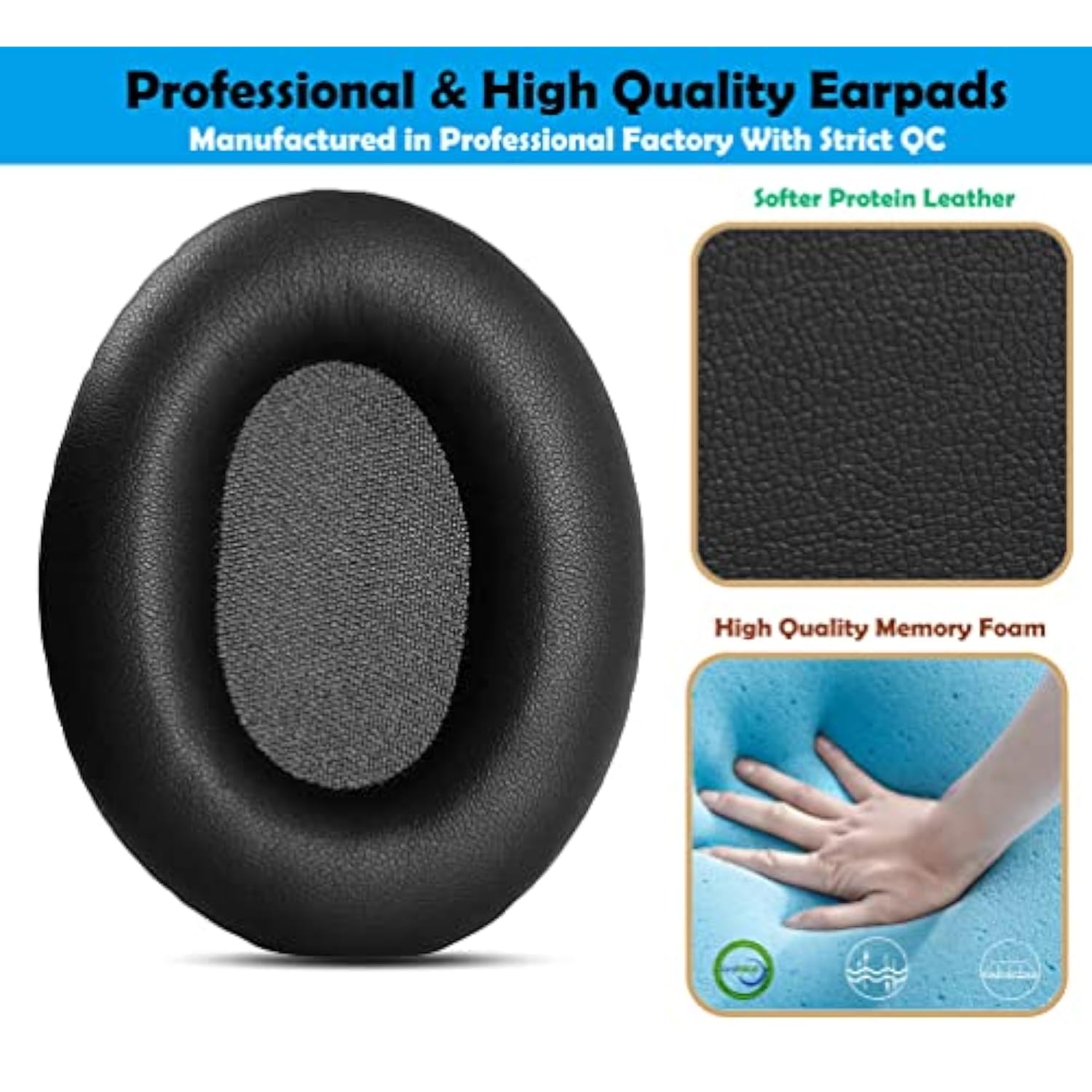 Original Headphone Ear Pads Headset Replacement Earpads Compatible With Beats By Dr.Dre Studio 1.0 Headphone