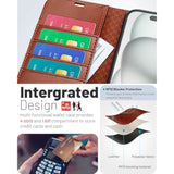 Compatible With Iphone 16 Pro Max Wallet Case, Pu Leather Flip Folio Case With Card Holders Rfid Blocking Kickstand [Shockproof Tpu Inner Shell] Phone Cover 6.9 Inch 2024, Dark Brown