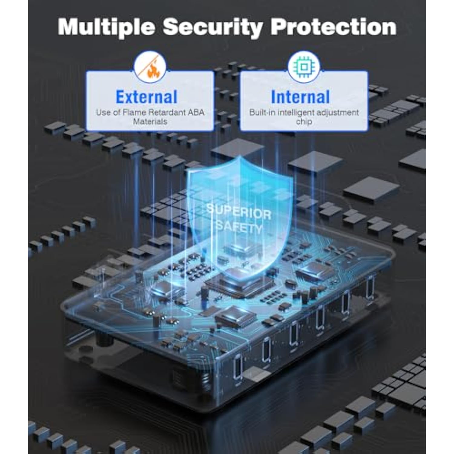 50W Fast Charging Station, 6 Port Apple Charging Station For Multiple Devices Compatible With Iphone,Ipad, Tablet,Kindle Ect,With 6 Short Cables And Apple Watch Holder?Space Gray?