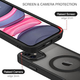 For Iphone 11 Phone Case, Phone Case For Iphone 11 Magnetic Case [Compatible With Mag Safe] Translucent Matte Slim Shockproof Anti-Fingerprint Protective Cover For Iphone 11 6.1’’ Black