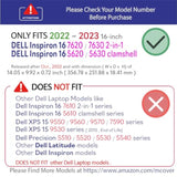 mCover Case Compatible ONLY with 2022?2023 16" Dell Inspiron 7620 2-in-1 Inspiron 5620/5630 Clamshell Windows Computer (NOT Fitting Any Other Dell Models) - Black