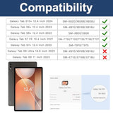 Samsung Galaxy Tab S8 Plus/S7 Plus/S7 Fe Case 12.4 Inch,Heavy Duty Shockproof