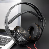 Earpads Replacement For Plantronics (Poly) Rig 400(400Pro Hc, 400Hs, 400Hx, 400Ha), Ear Pads Cushions For Rig 500(500E, 500Hd, 500Hx, 500Hs)/505(505Hs)/515(515Hd) Headset - Rig Mf Black Gold