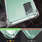 For Galaxy S20 Fe 5G Case Clear Transparent Reinforced Corners Tpu Shock-Absorption Flexible Cell Phone Cover For Samsung Galaxy S20 Fe 5G(Clear)
