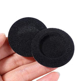 6 Pairs Foam Ear Pad Replacement Cushions, 60Mm/2.4 Inch Black Earpad Cover, Disposable Headset Sponge Covers Cap Earphone Accessories