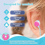 Cute Donut Earbuds For Kids, Kid Size Wired Earbud & In-Ear Headphones With Mi