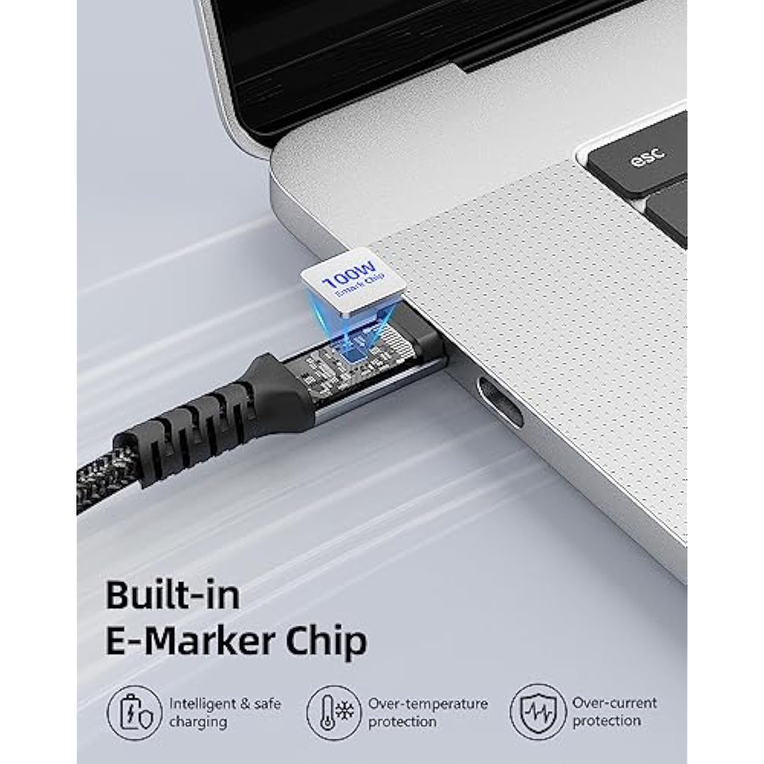Usb 3.2 Gen 2X2 20Gbps Usb C To Usb C Cable Short 1.5Ft, Pd 100W(20V/5A) Fast