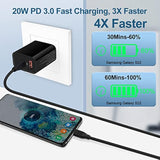 Type C Charger Super Fast Charging Compatible For Moto G Power 2025 2024/G Stylus 2023/G 5G/G Pure/G Play 2024/G7/Edge 5G Uw/One 5G Ace/One 5G Uw/Edge Plus 2022,20W Usbc Wall Charger+C Charging Cable
