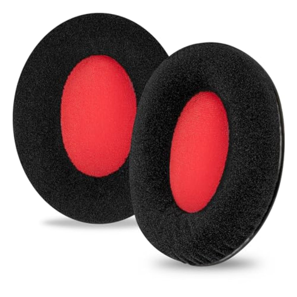 Replacement Ear Pads For Hyperx Cloud Stinger/Flight/X/Ii/Iii/Alpha/Core/Mix Headphones (Velour/Black Red)