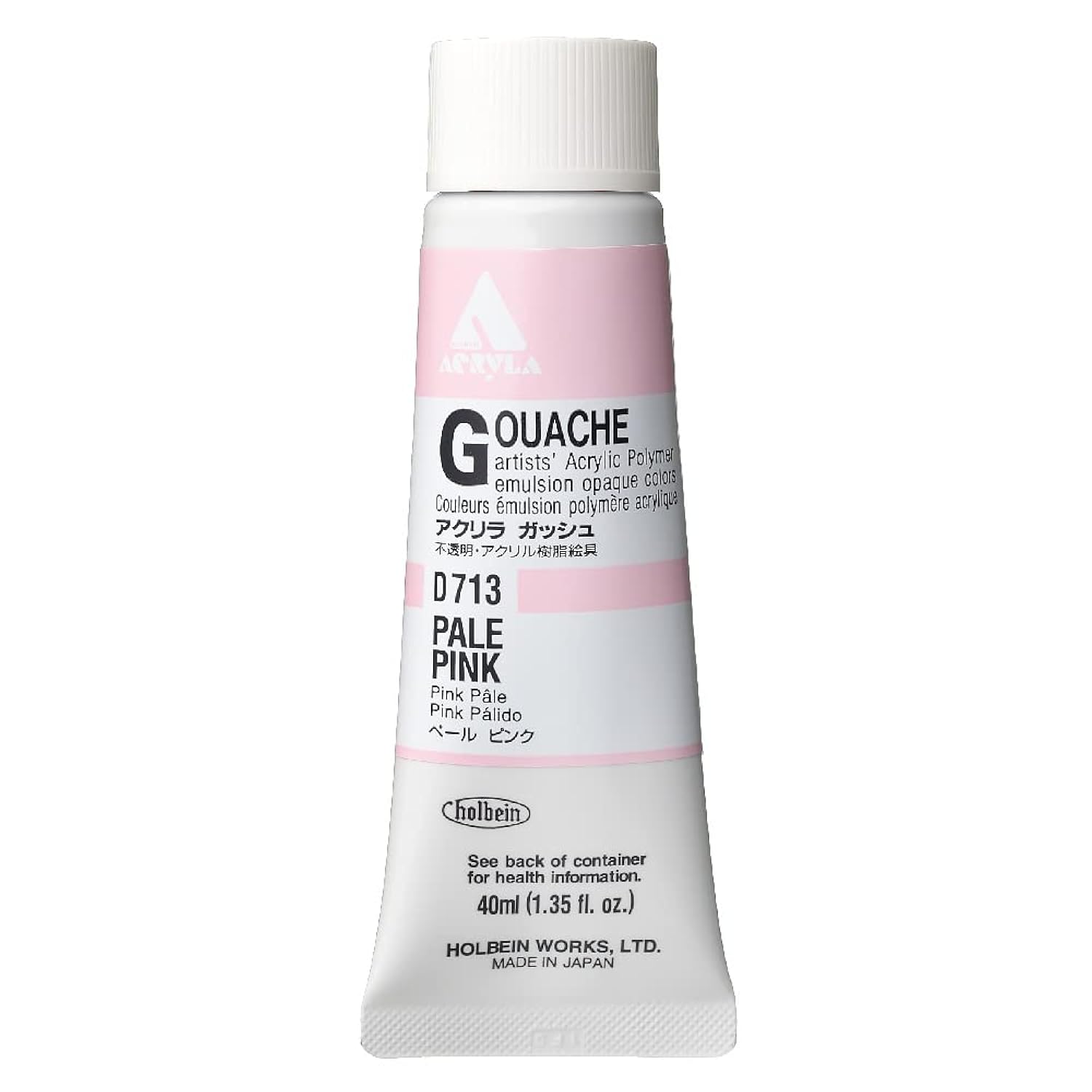 Holbein Acrylic Gouache 40 ml Pale Pink