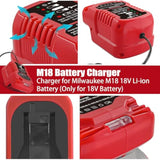 Makita 18V Lithium Battery Charger Replacement - Compatible With Makita 18V Bl1850, Bl1840B, Bl1820, Bl1815, Bl1860 Power Tool Batteries (Not For 14.4V)