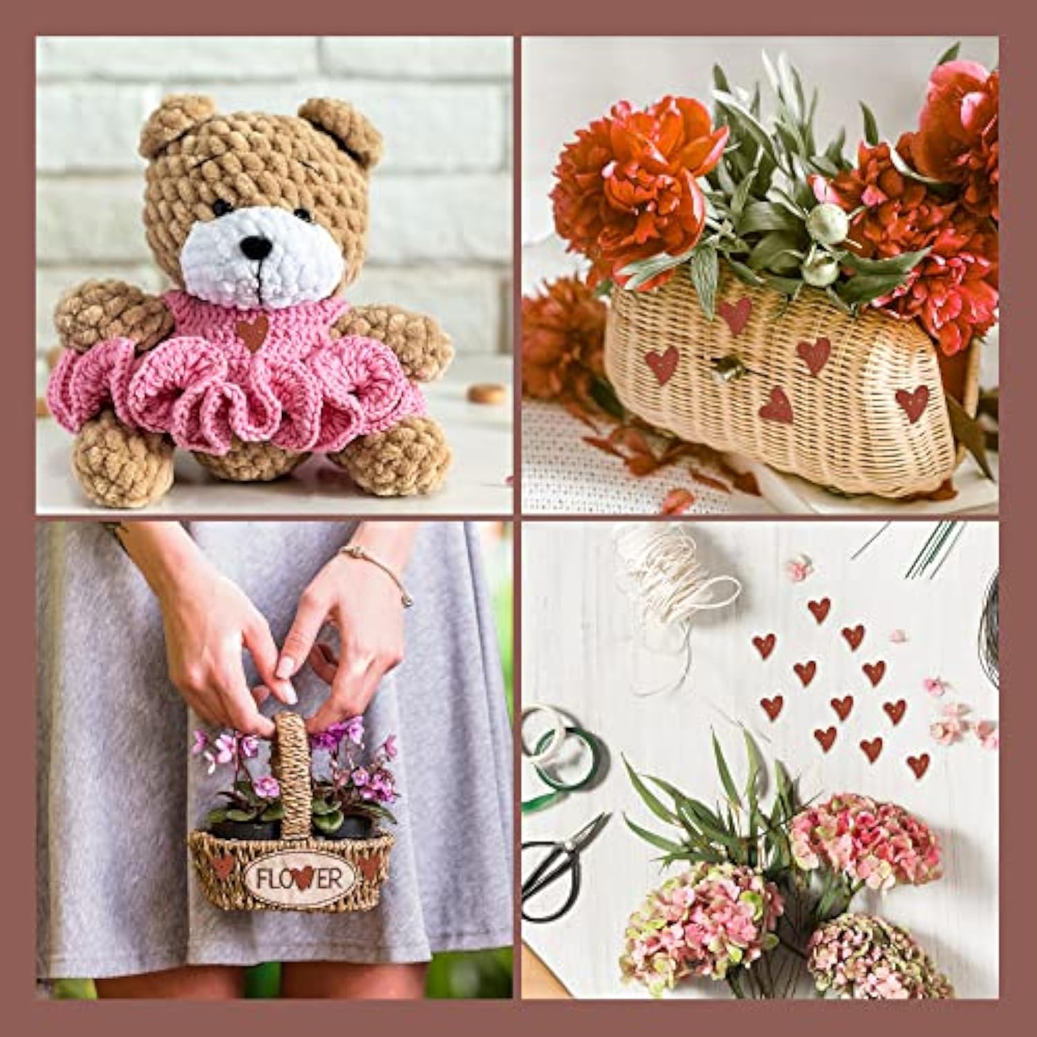 100 Pcs Brown Wooden Buttons For Sewing Wood Crafts Button With 2 Hole